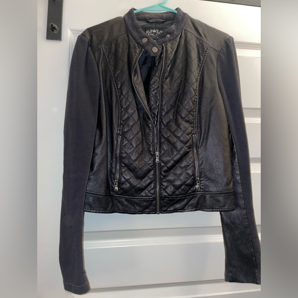 Faux leather jacket